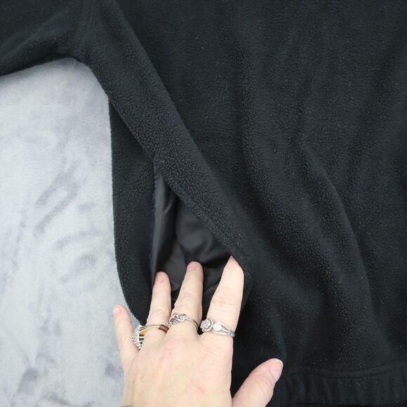 Sierra Pacific Sweatshirt Mens XL Black Long Sleeve 1 4 Zip Fleece Mock Neck - Picture 14 of 16